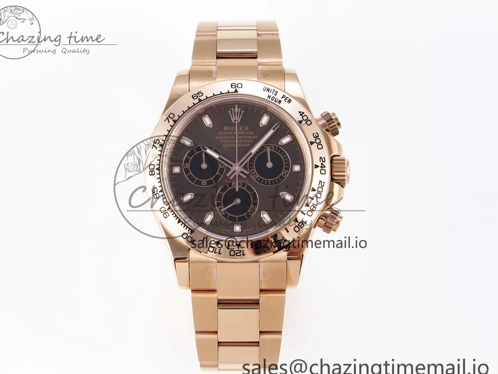 MiroTime 0302 Daytona 116505 KING 1:1 Best Edition Chocolate Dial on RG Bracelet SH OdorResistant 1932